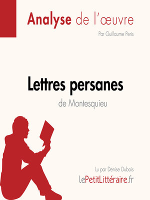 cover image of Lettres persanes de Montesquieu (Analyse de l'oeuvre)